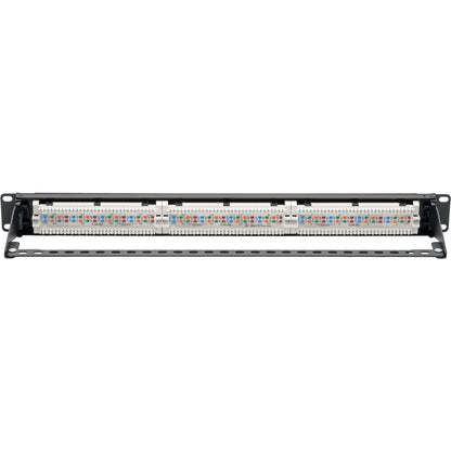 Tripp Lite by Eaton N052-P24 24-Port 1U Rack-Mount Cat5e Patch Panel - PoE+ Compliant N052-P24