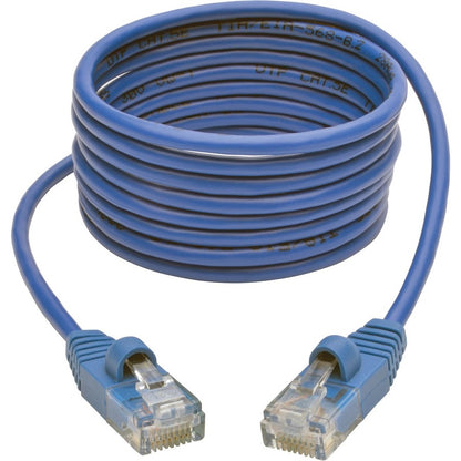 Tripp Lite by Eaton Cat5e 350 MHz Snagless Molded Slim UTP Patch Cable (RJ45 M/M), Blue, 6ft N001-S06-BL