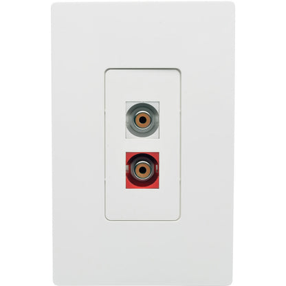 Tripp Lite by Eaton RCA Female Audio to Screw Terminal Keystone Jack Kit, Red/White A050-000-ST-KJ