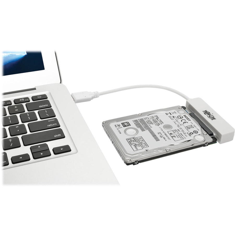 Câble adaptateur USB 3.1 Gen 2 vers SATA III Tripp Lite par Eaton U438-06N-G2-W, blanc U438-06N-G2-W