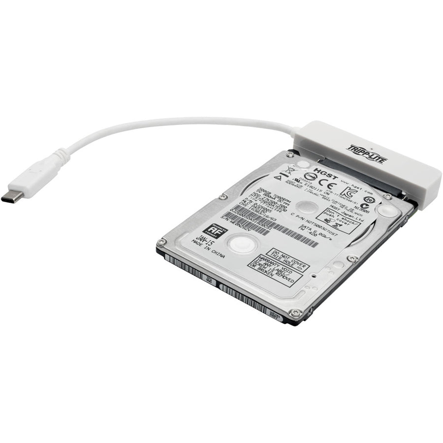 Câble adaptateur USB 3.1 Gen 2 vers SATA III Tripp Lite par Eaton U438-06N-G2-W, blanc U438-06N-G2-W