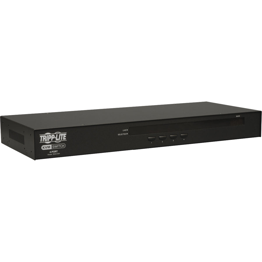 Tripp Lite NetController B042-004 4-Port KVM Switch - Steel Housing B042-004