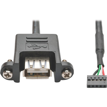 Câble de montage sur panneau haute vitesse USB 2.0 Tripp Lite par Eaton U024-003-5P-PM, 3 pieds U024-003-5P-PM