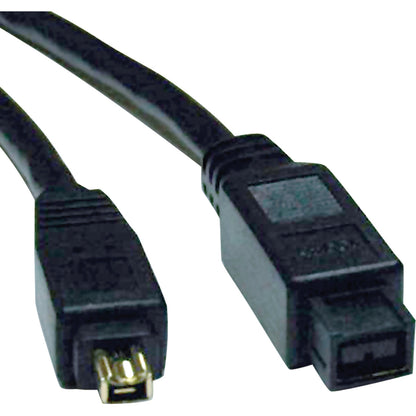 Câble FireWire IEEE haute vitesse Tripp Lite 6 pieds - 800 Mbps avec connecteurs plaqués or 9 broches/4 broches M/M 6' F019-006