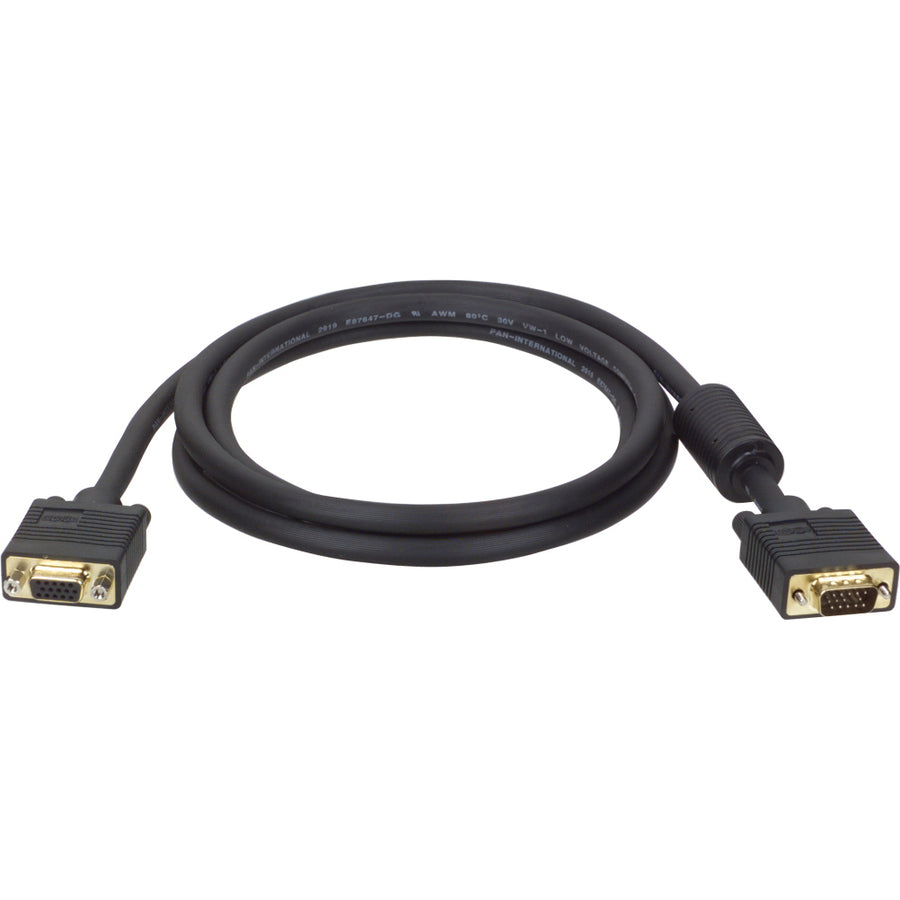 Câble d'extension coaxial VGA pour moniteur Tripp Lite 75 pieds avec RVB haute résolution HD15 M/F 75' P500-075
