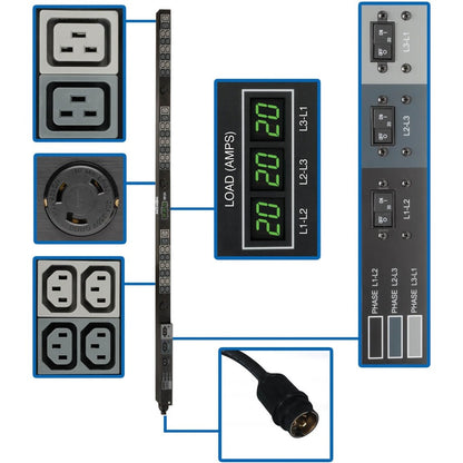 Tripp Lite by Eaton Metered PDU3MV6H50A 45-Outlets PDU PDU3MV6H50A