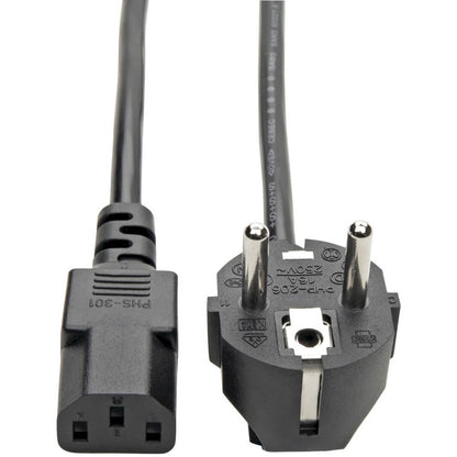 Câble d'alimentation pour ordinateur Tripp Lite 6 pieds à 2 broches Câble européen C13 vers prise SCHUKO CEE 7/7 10 A 6' P054-006