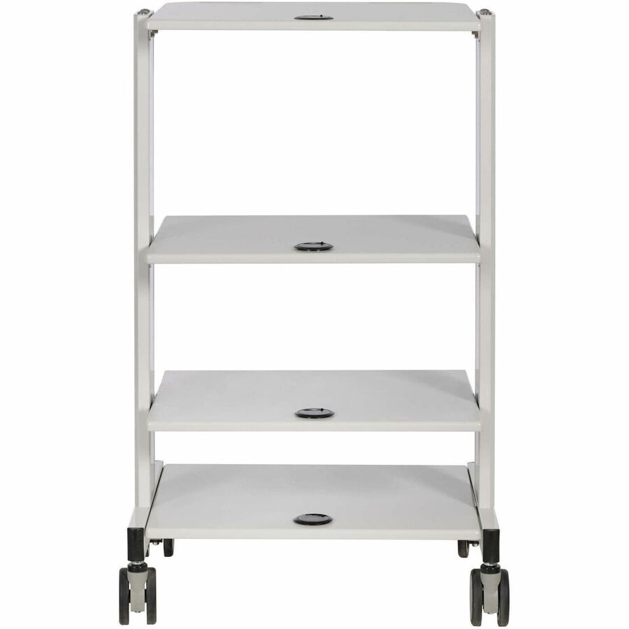 Poste de travail mobile Tripp Lite par Eaton avec étagères réglables, roulettes verrouillables, TAA WWSSRSTAA