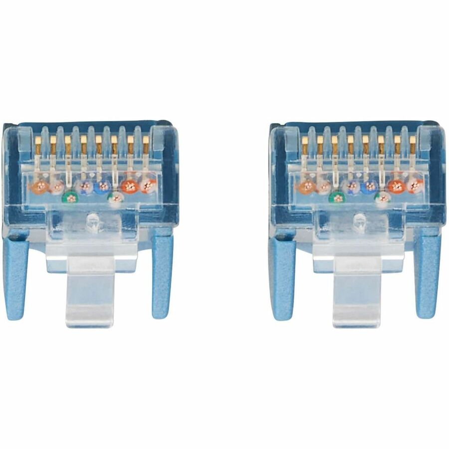Câble Ethernet UTP moulé Cat6 Gigabit sans accroc Tripp Lite by Eaton (RJ45 M/M), PoE, LSZH, bleu, 1,5 m N201L-1P5M-BL