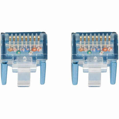 Câble Ethernet UTP moulé Cat6 Gigabit sans accroc Tripp Lite by Eaton (RJ45 M/M), PoE, LSZH, bleu, 1,5 m N201L-1P5M-BL