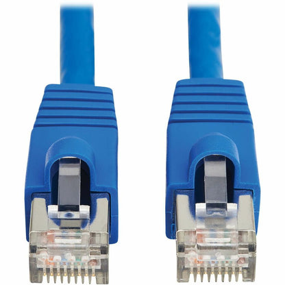 Câble Ethernet SSTP Cat8 40G sans accroc Tripp Lite par Eaton (RJ45 M/M), PoE, bleu, 3,7 m (12 pi) N272-F12-BL