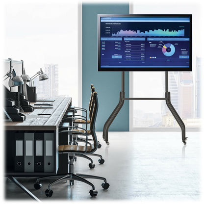 Chariot TV roulant Tripp Lite par Eaton pour écrans de 42" à 65", pieds larges, roulettes verrouillables DMCS4265WL