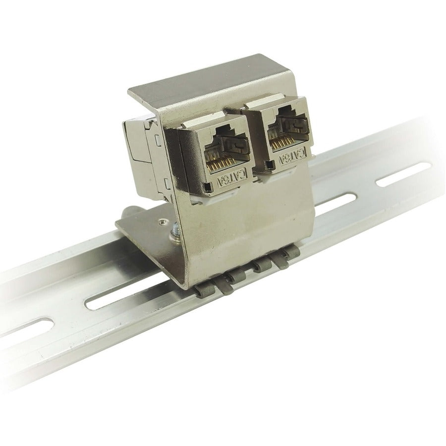 Support de rail DIN Tripp Lite par Eaton N063-002 pour module Keystone, coupleur en ligne - Argent - Conforme TAA N063-002