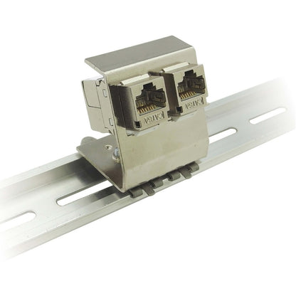 Support de rail DIN Tripp Lite par Eaton N063-002 pour module Keystone, coupleur en ligne - Argent - Conforme TAA N063-002