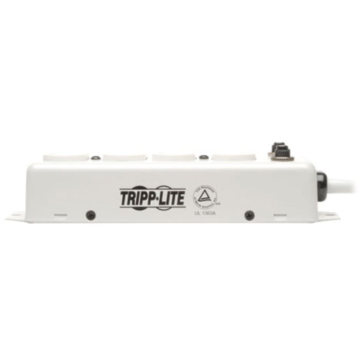 Multiprise de qualité médicale à 4 prises Tripp Lite par Eaton avec enrouleur de cordon et protection anti-goutte PS410HGOEMX