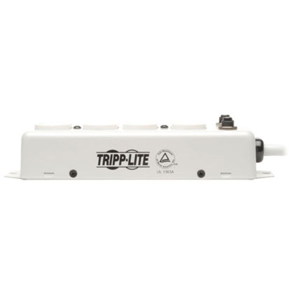 Multiprise de qualité médicale à 4 prises Tripp Lite par Eaton avec enrouleur de cordon et protection anti-goutte PS410HGOEMX