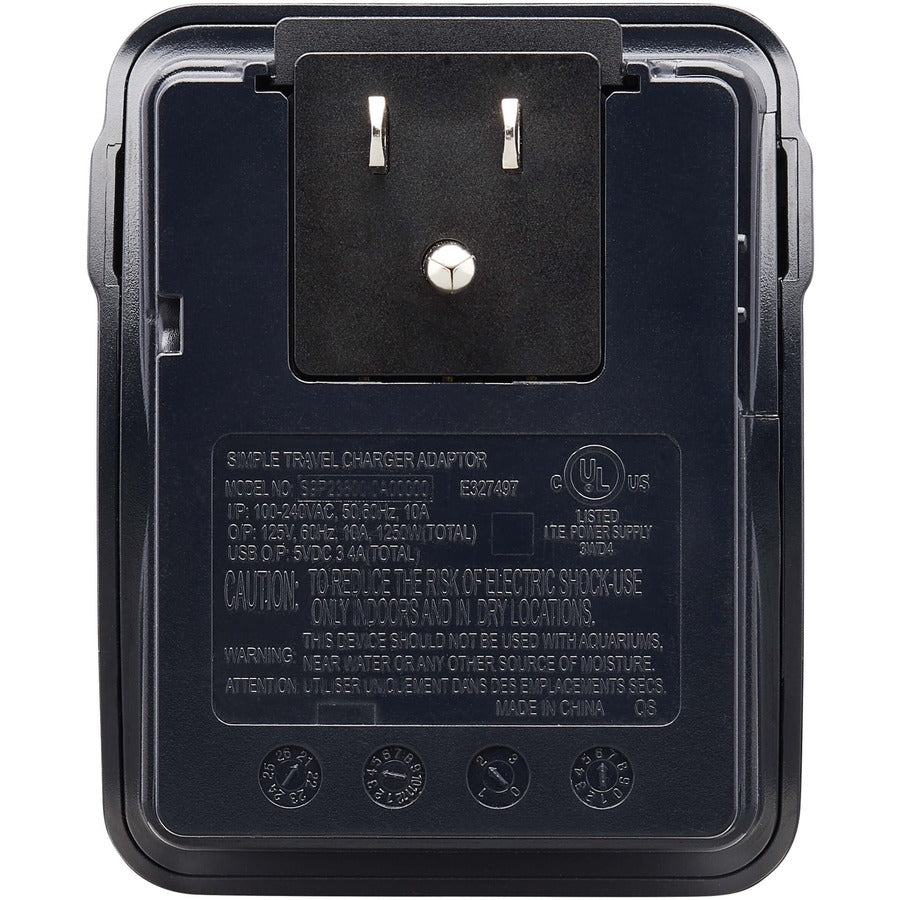Prise d'alimentation 4 prises Tripp Lite par Eaton Safe-IT SK2UTRAVAM SK2UTRAVAM