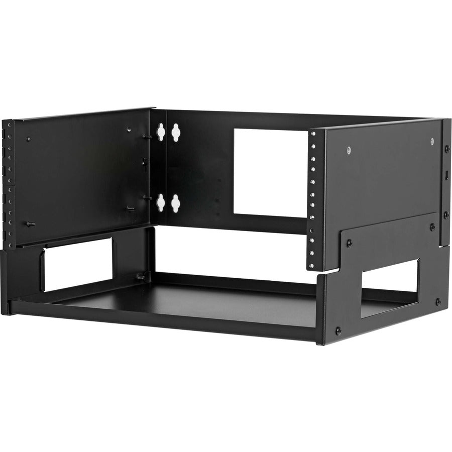 Support de montage mural 4U Tripp Lite par Eaton avec étagère pour petits commutateurs et panneaux de brassage, à charnière SRWO4UBRKTSHELF