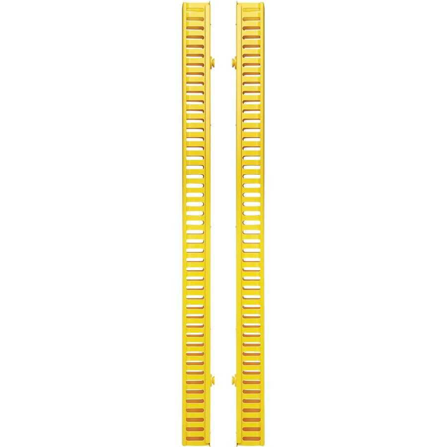 Gestionnaire de câbles vertical Tripp Lite par Eaton - Conduit à doigts avec couvercle, jaune, 1,8 m (6 pi) SRCABLEDUCTVRTF