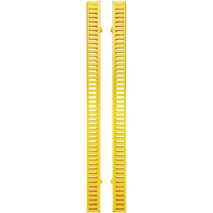 Gestionnaire de câbles vertical Tripp Lite par Eaton - Conduit à doigts avec couvercle, jaune, 1,8 m (6 pi) SRCABLEDUCTVRTF