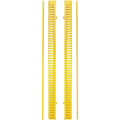 Gestionnaire de câbles vertical Tripp Lite par Eaton - Conduit à doigts avec couvercle, jaune, 1,8 m (6 pi) SRCABLEDUCTVRTF