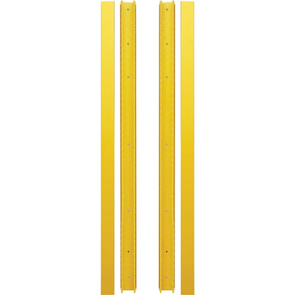 Gestionnaire de câbles vertical Tripp Lite par Eaton - Conduit à doigts avec couvercle, jaune, 1,8 m (6 pi) SRCABLEDUCTVRTF