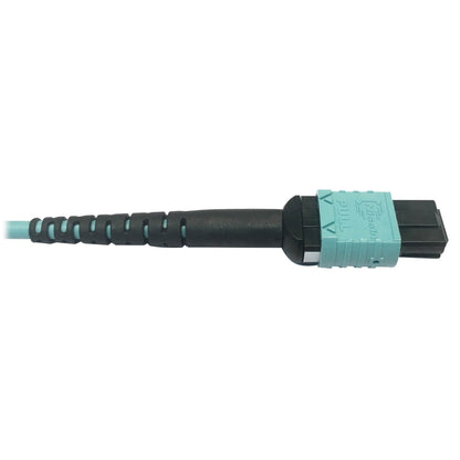 Câble à fibre optique multimode 50/125 OM4 Tripp Lite par Eaton N846D-03M-24BAQ 400G, turquoise, 3 m N846D-03M-24BAQ