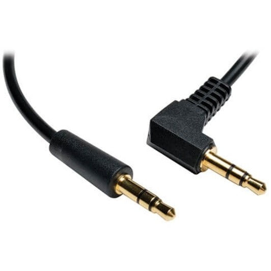 Câble audio mini stéréo Tripp Lite de 6 pieds avec une prise à angle droit 3,5 mm M/M 6' P312-006-RA