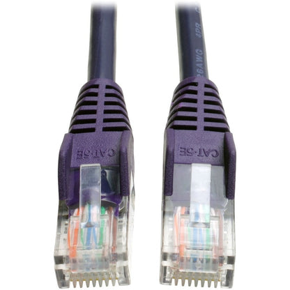 Câble de raccordement moulé anti-accroc Cat5e 350 MHz Tripp Lite by Eaton (RJ45 M/M) - Violet, 5 pi. N001-005-PU