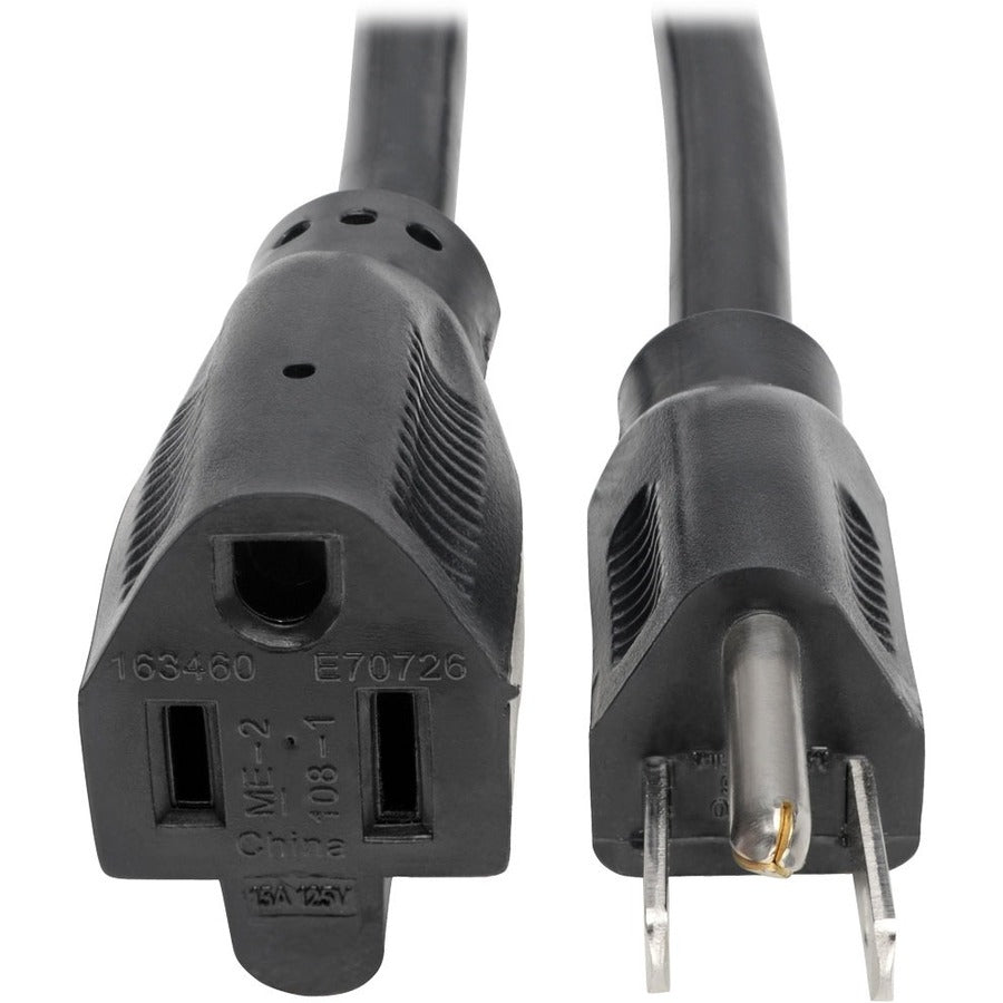 Rallonge d'alimentation robuste Tripp Lite par Eaton, 15 A, 14 AWG (NEMA 5-15P à NEMA 5-15R), 15 pi P024-015