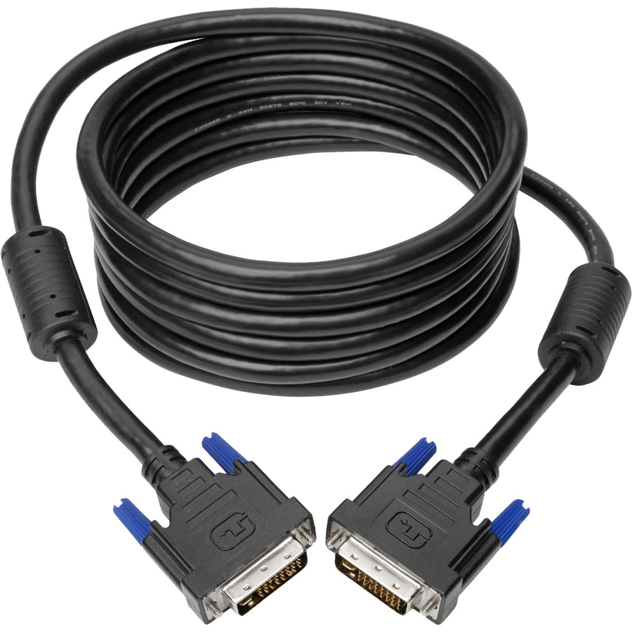 Câble de moniteur numérique/analogique à double liaison DVI-I Tripp Lite par Eaton (M/M), 2560 x 1600 (1080p), 10 pi P560-010-DLI