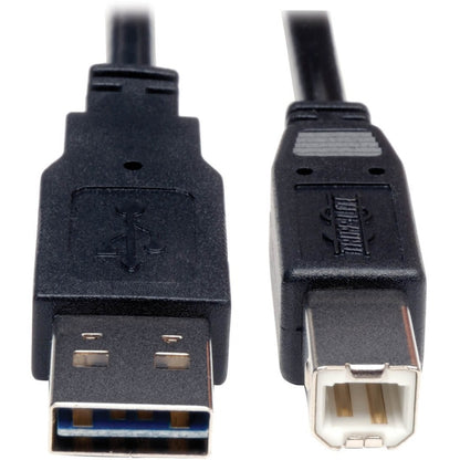 Câble USB 2.0 réversible universel Tripp Lite par Eaton A-Mâle vers B-Mâle - 10 pieds UR022-010