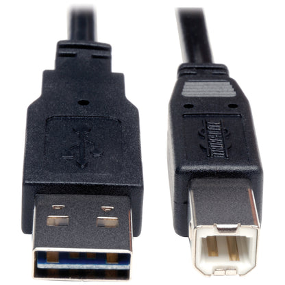 Câble USB 2.0 réversible universel Tripp Lite par Eaton A-Mâle vers B-Mâle - 10 pieds UR022-010