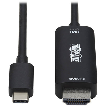 Câble adaptateur USB-C vers HDMI Tripp Lite par Eaton U444-003-HDR4BE, M/M, noir, 3 pi. U444-003-HDR4BE