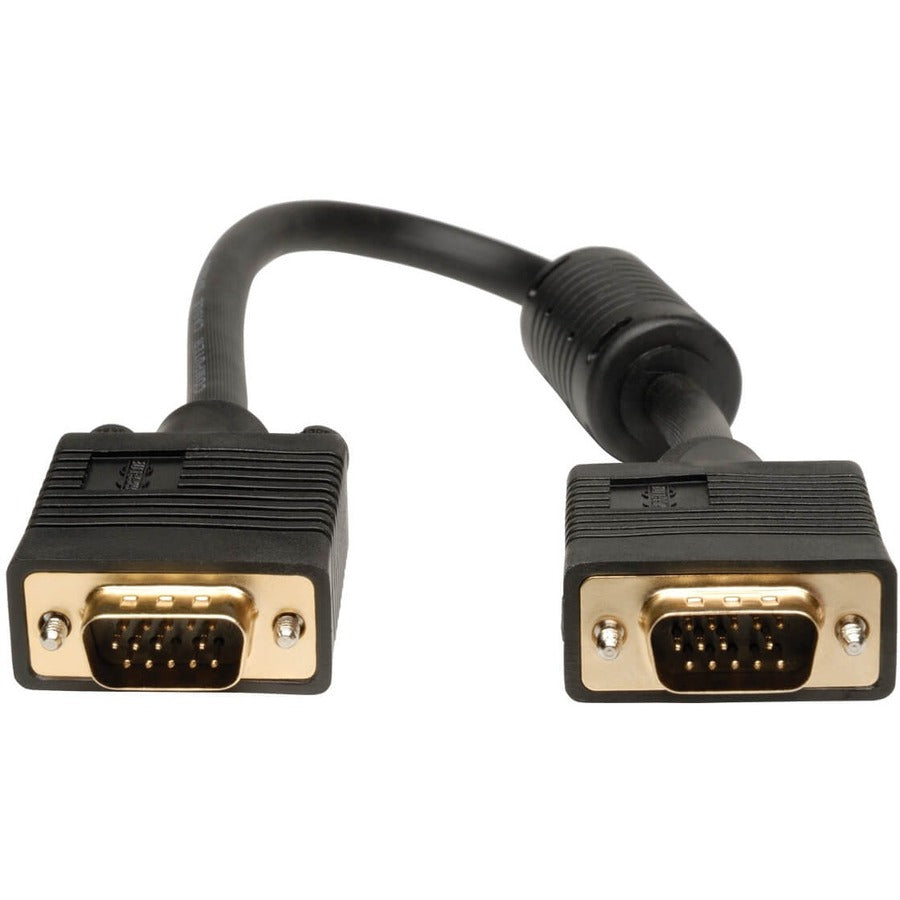 Câble coaxial VGA pour moniteur Tripp Lite 1 pi avec RVB haute résolution HD15 M/M 1' P502-001