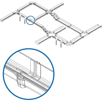 Coupleur sans outil Tripp Lite par Eaton pour système de routage de fibre, 120 mm (5 po) SRFC5CPL5