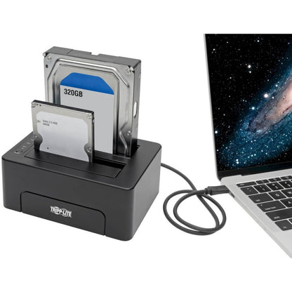 Station d'accueil pour lecteur Tripp Lite by Eaton Quick Dock U439-002-CG2 - Interface hôte USB 3.1 Type C - Prise en charge UASP externe - Noir U439-002-CG2