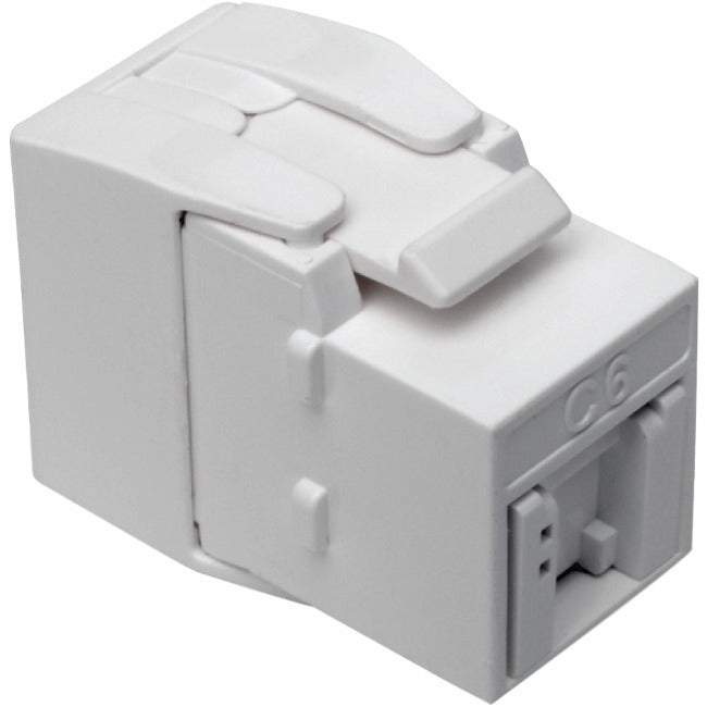 Prise Keystone Cat6a/Cat6/Cat5e Tripp Lite par Eaton N238-001-GY-TF, blanche, TAA N238-001-GY-TF