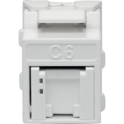 Prise Keystone Cat6a/Cat6/Cat5e Tripp Lite par Eaton N238-001-GY-TF, blanche, TAA N238-001-GY-TF