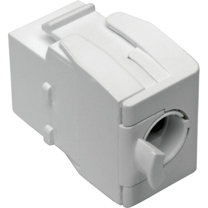 Prise Keystone Cat6a/Cat6/Cat5e Tripp Lite par Eaton N238-001-GY-TF, blanche, TAA N238-001-GY-TF