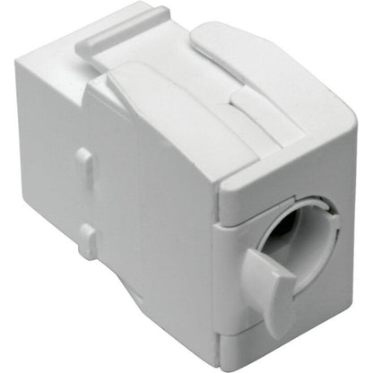 Prise Keystone Cat6a/Cat6/Cat5e Tripp Lite par Eaton N238-001-GY-TF, blanche, TAA N238-001-GY-TF