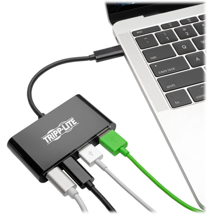 Hub portable USB 3.1 Gen 1 USB-C Tripp Lite par Eaton U460-004-2A2CB, noir U460-004-2A2CB