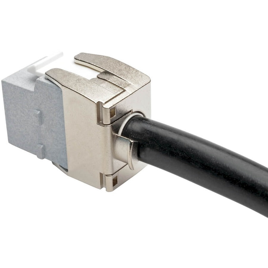 Prise Keystone Cat6a sans outil Tripp Lite par Eaton - Gris N238-001-GY-TFA