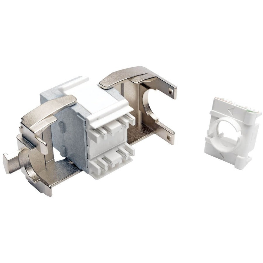 Prise Keystone Cat6a sans outil Tripp Lite par Eaton - Gris N238-001-GY-TFA
