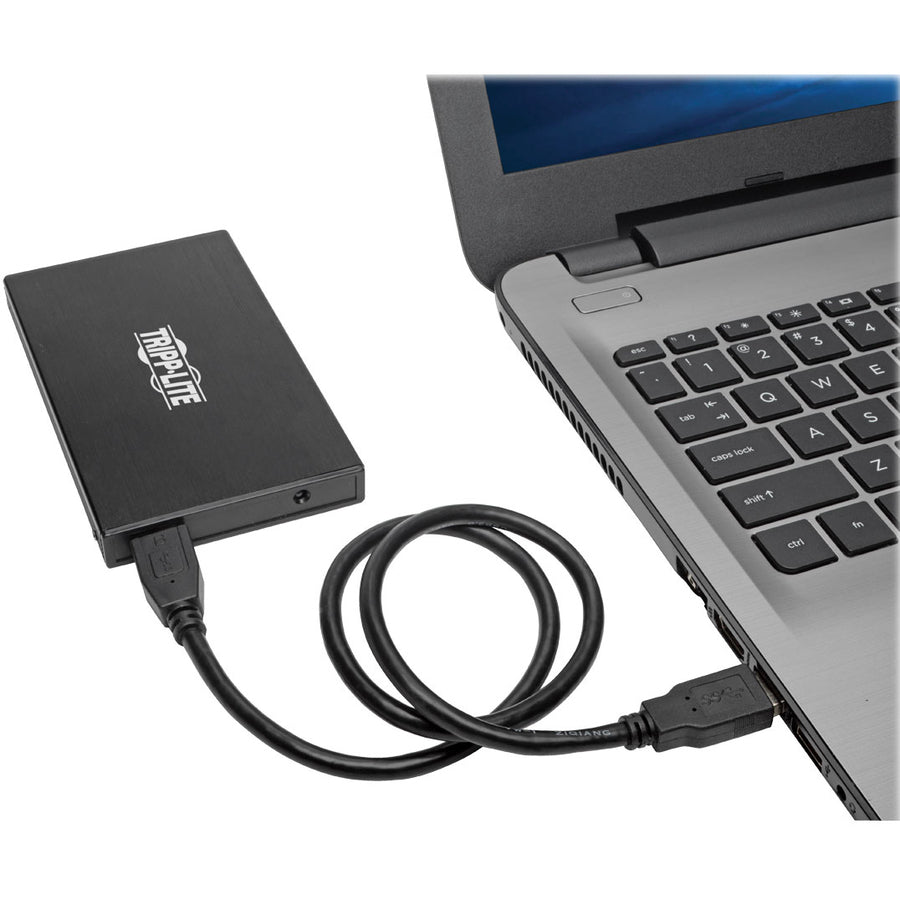 Boîtier de disque dur Tripp Lite by Eaton U457-025-AG2 - Interface hôte USB 3.1 - Prise en charge UASP externe - Noir U457-025-AG2