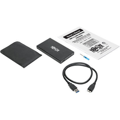 Boîtier de disque dur Tripp Lite by Eaton U457-025-AG2 - Interface hôte USB 3.1 - Prise en charge UASP externe - Noir U457-025-AG2