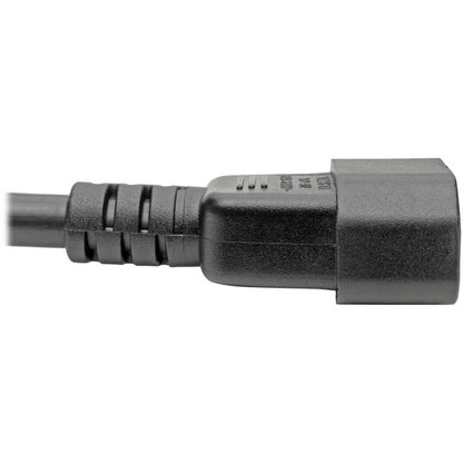 Câble d'extension de cordon d'alimentation Tripp Lite 2 pieds C19 à C14 robuste 15 A 14 AWG 2' P047-002