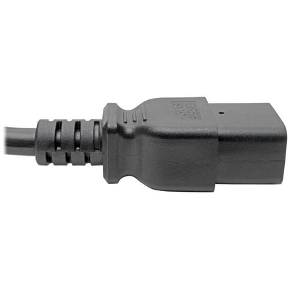 Câble d'extension de cordon d'alimentation Tripp Lite 2 pieds C19 à C14 robuste 15 A 14 AWG 2' P047-002