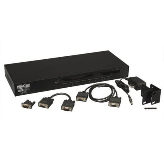 Commutateur KVM USB/PS2 à montage en rack 1U à 16 ports Tripp Lite - Boîtier en acier B042-016