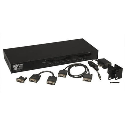Commutateur KVM USB/PS2 à montage en rack 1U à 16 ports Tripp Lite - Boîtier en acier B042-016